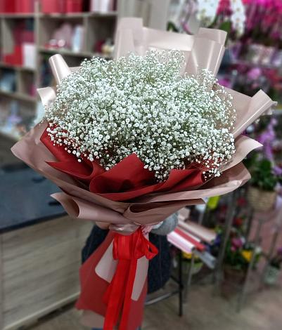 Букет цветов из: Гипсофила в Афанасьево