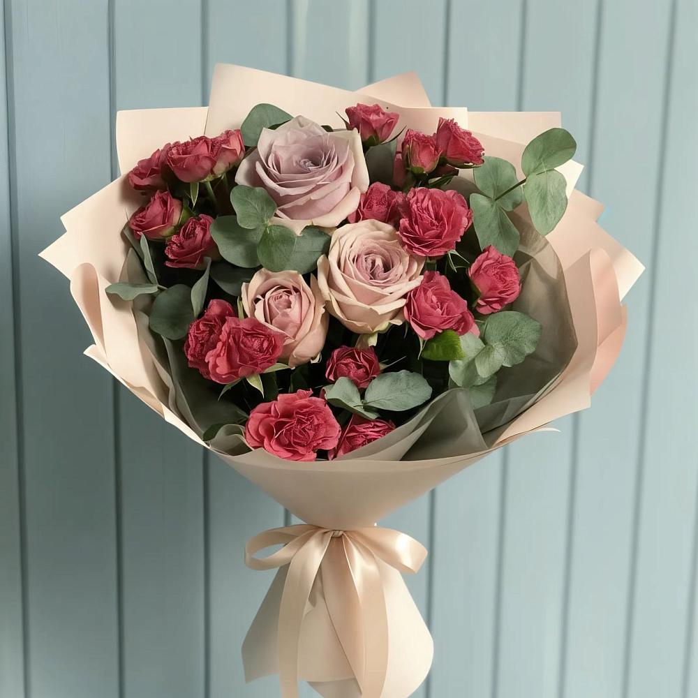 Букет цветов из: Гвоздики и Розы в Афанасьево