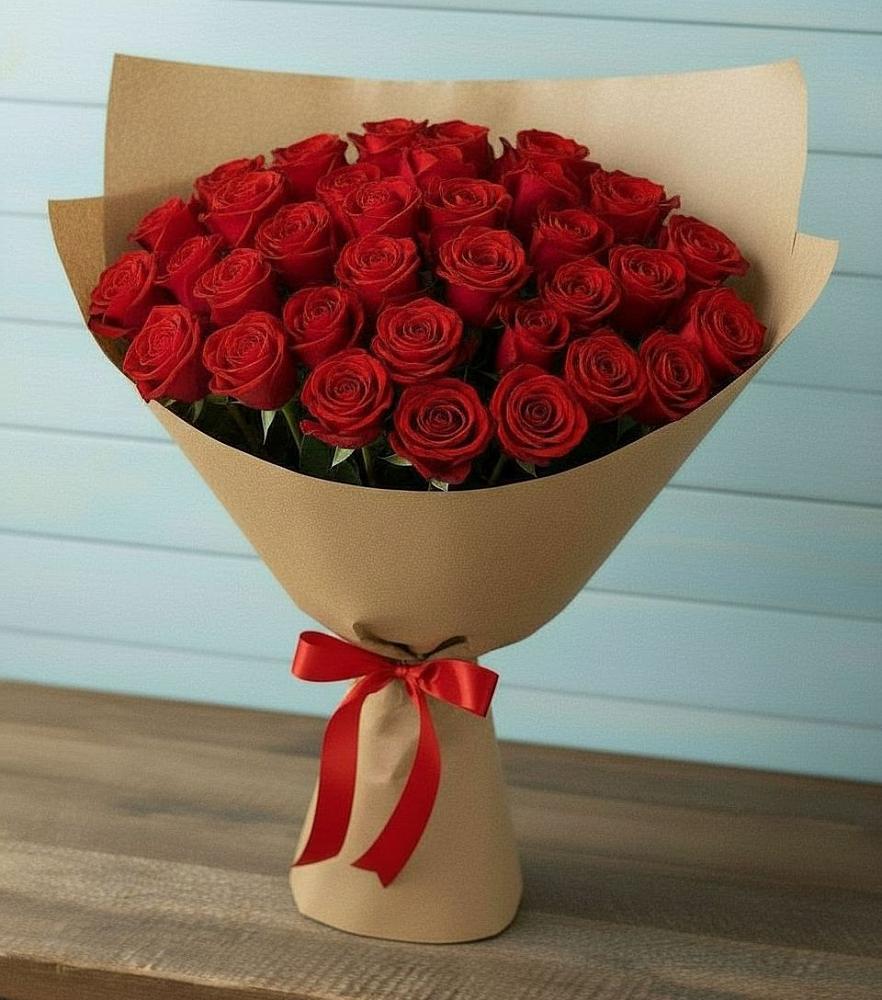 Букет Красные розы Милано в Афанасьево