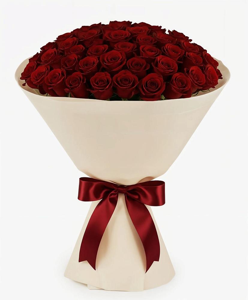 Букет 101 Бордовая роза Блэк Бакарра в Афанасьево