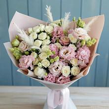 Букет цветов из:  Альстромерии и Розы в Афанасьево