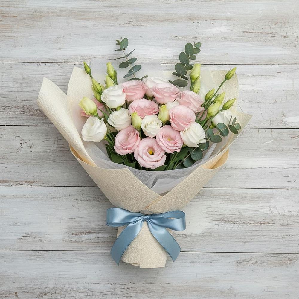 Букет цветов из: Лизиантусы в Афанасьево